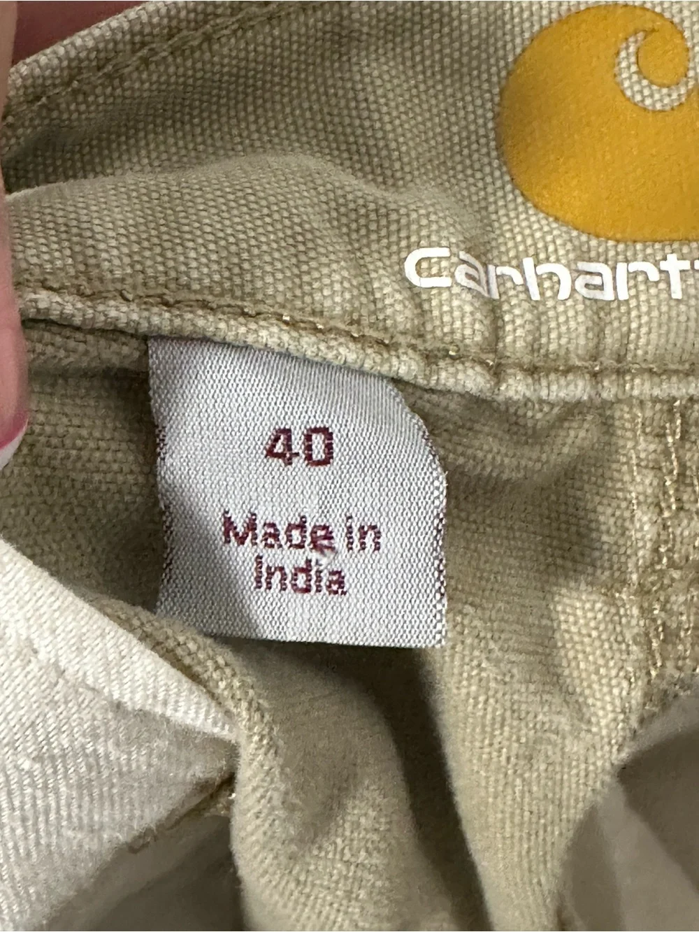 Carhartt Men's Cargo Work Shorts Original Fit Tan Size 40 (Fit like a 38) VGUC